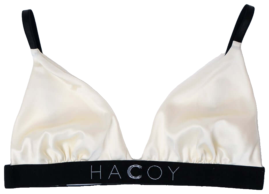 Silk Bra, Ivory