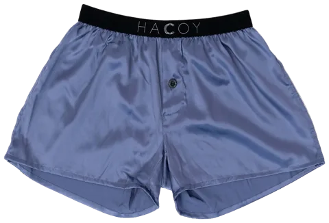 Silk Boxer Shorts, Blue