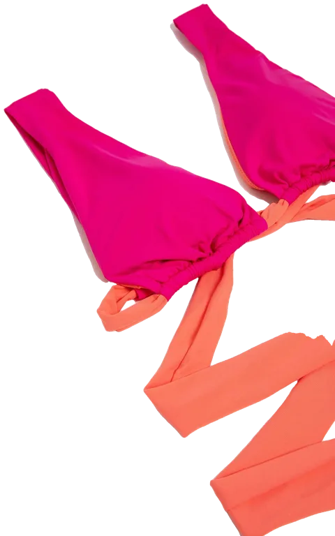 Dual Bikini, Pink / Orange