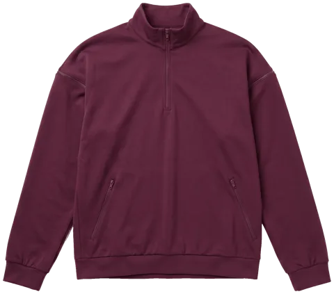 Half Zip Sweater, Bordeaux Sample Piece