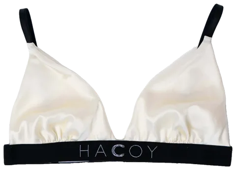 Silk Bra, Ivory