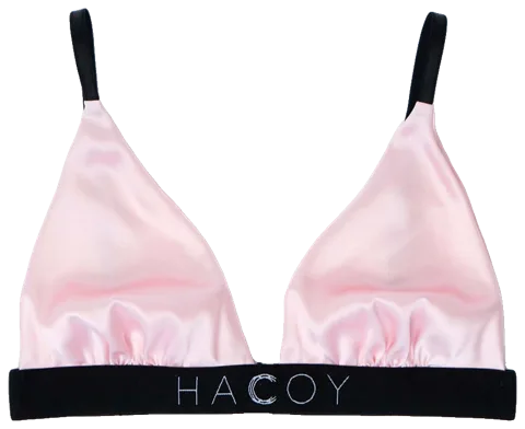 Silk Bra, Pink